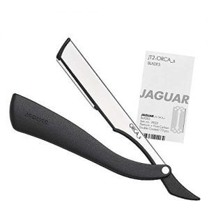 Beispiel für ein Rasiermesser mit austauschbarer Klinge: Jaguar Orca S Viele Friseure und Barbiere schwören auf ihre Shavette.